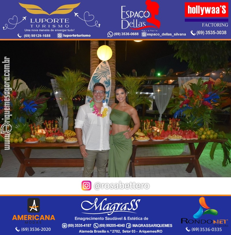 BAILE DO HAWAII em Ritmo Tropical na AABB em Ariquemes Rondônia