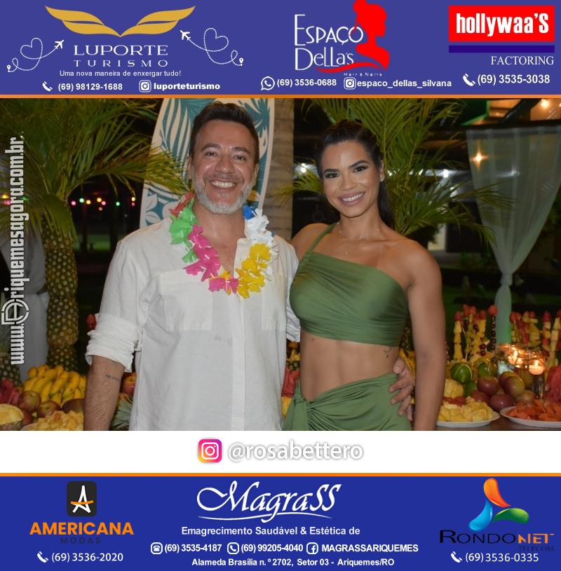 BAILE DO HAWAII em Ritmo Tropical na AABB em Ariquemes Rondônia
