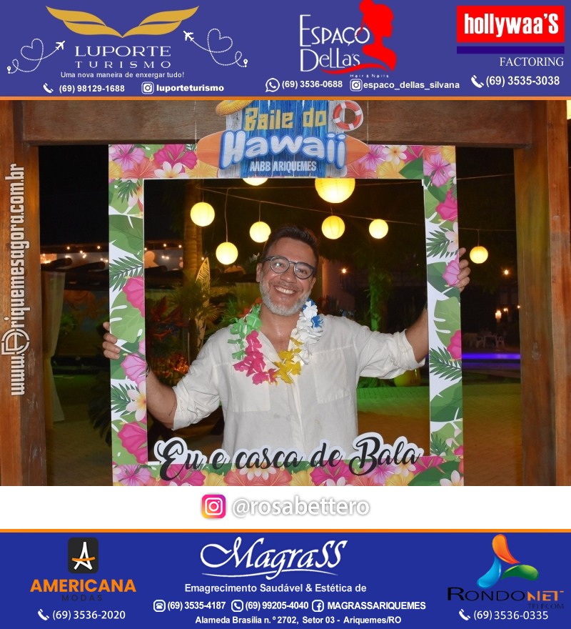 BAILE DO HAWAII em Ritmo Tropical na AABB em Ariquemes Rondônia