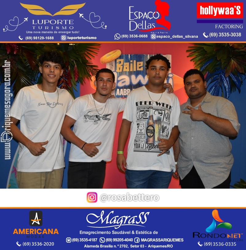 BAILE DO HAWAII em Ritmo Tropical na AABB em Ariquemes Rondônia