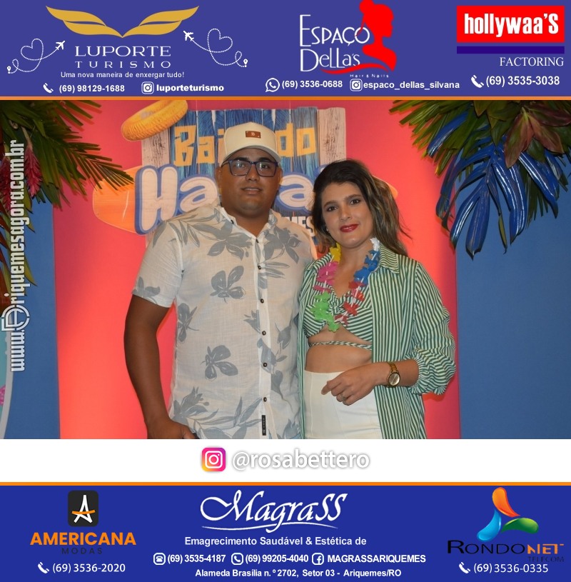 BAILE DO HAWAII em Ritmo Tropical na AABB em Ariquemes Rondônia