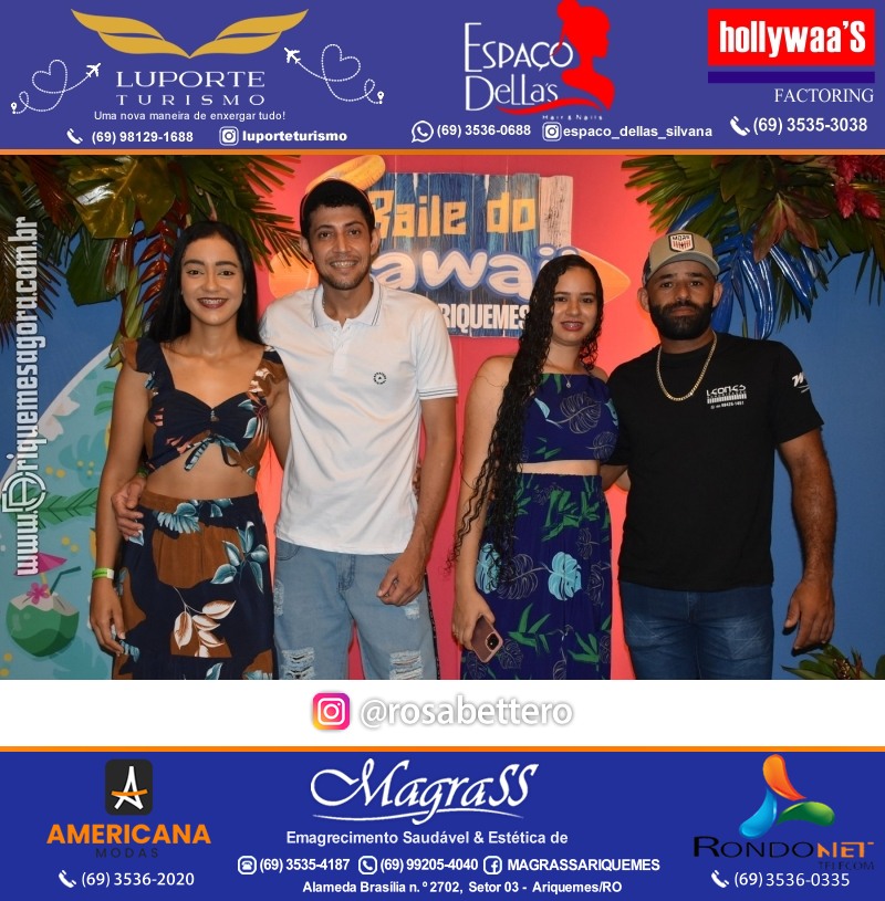 BAILE DO HAWAII em Ritmo Tropical na AABB em Ariquemes Rondônia
