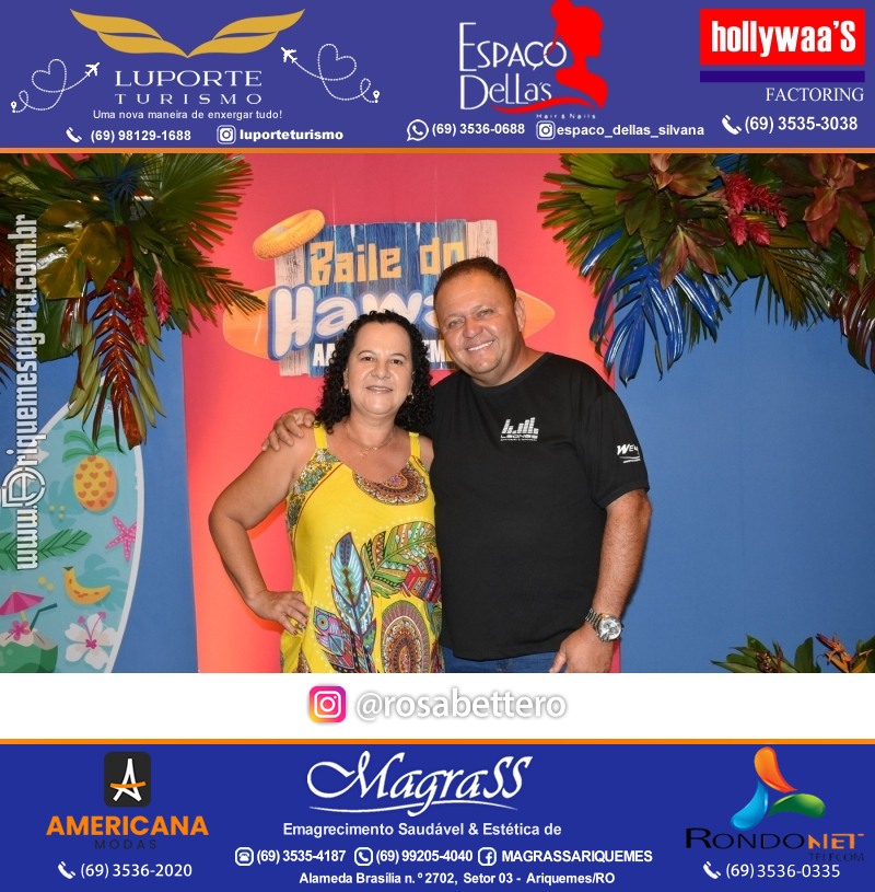 BAILE DO HAWAII em Ritmo Tropical na AABB em Ariquemes Rondônia
