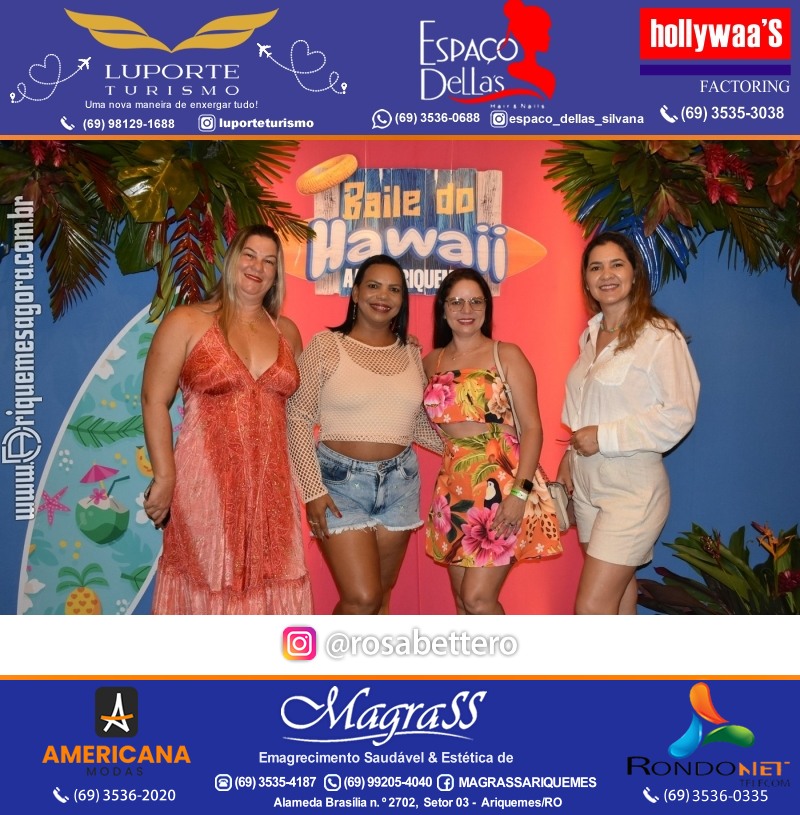 BAILE DO HAWAII em Ritmo Tropical na AABB em Ariquemes Rondônia