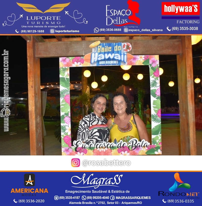BAILE DO HAWAII em Ritmo Tropical na AABB em Ariquemes Rondônia