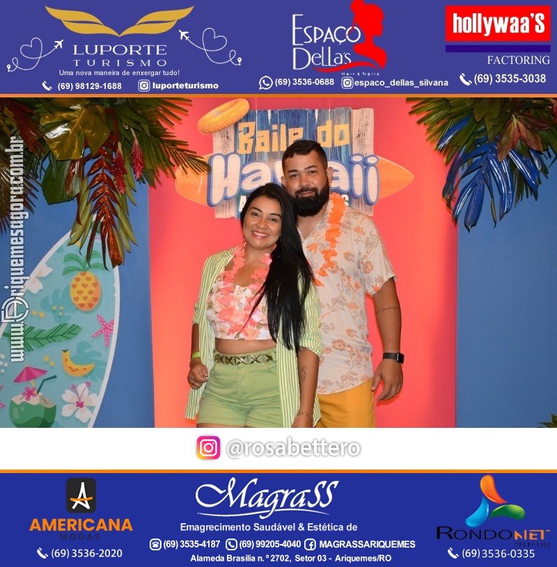 BAILE DO HAWAII em Ritmo Tropical na AABB em Ariquemes Rondônia