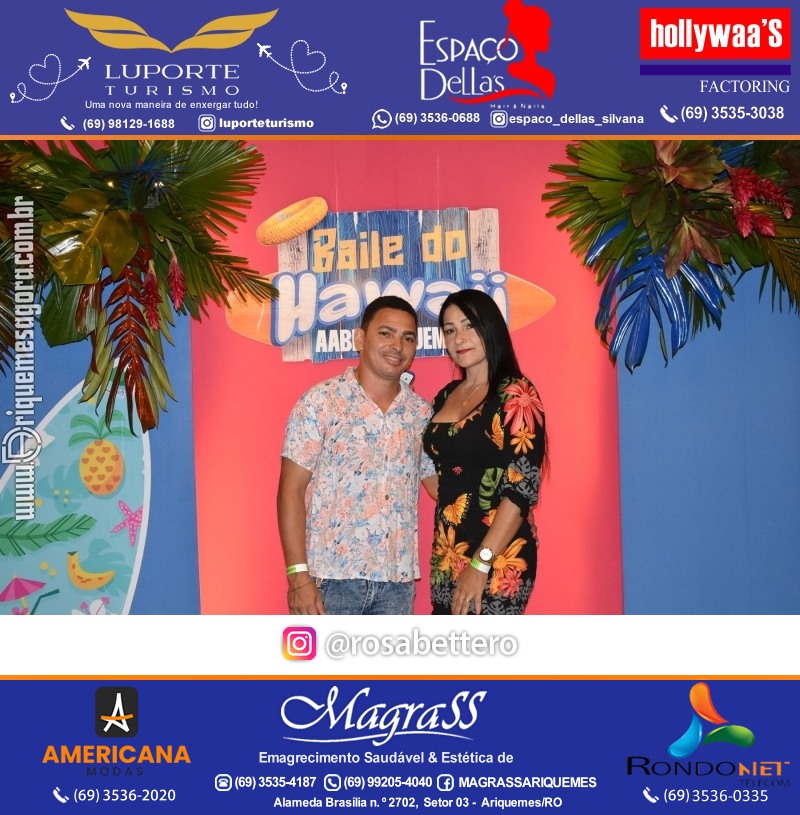 BAILE DO HAWAII em Ritmo Tropical na AABB em Ariquemes Rondônia