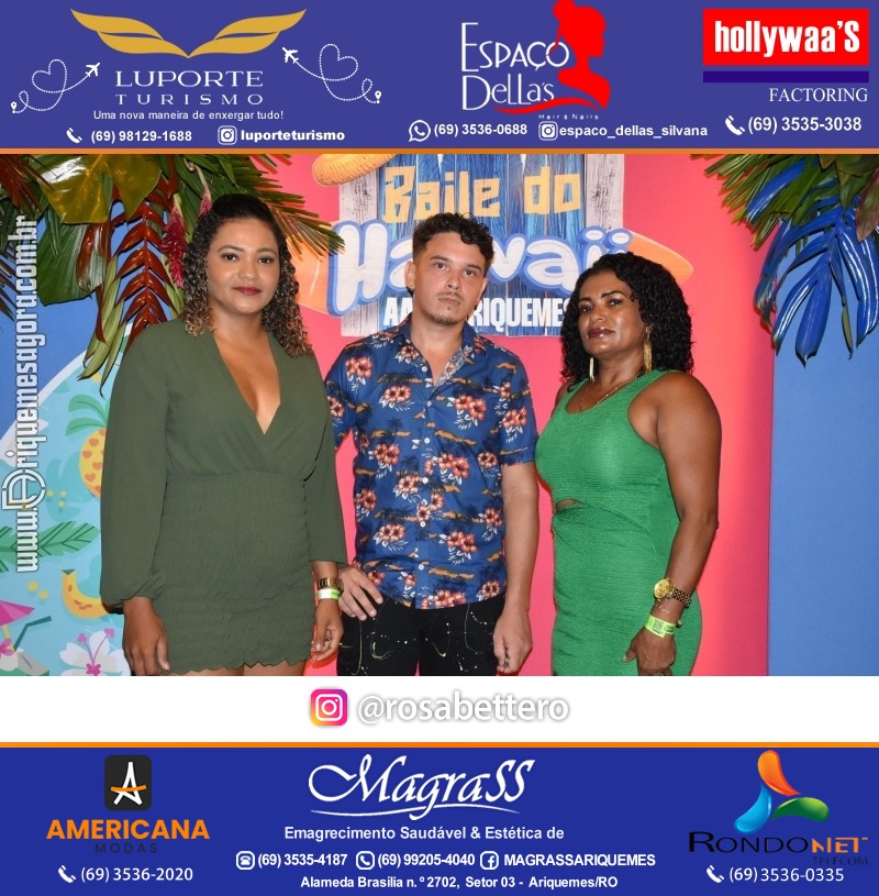 BAILE DO HAWAII em Ritmo Tropical na AABB em Ariquemes Rondônia