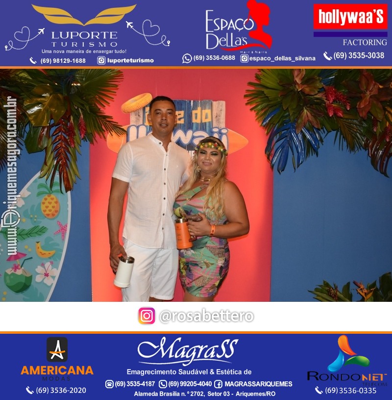 BAILE DO HAWAII em Ritmo Tropical na AABB em Ariquemes Rondônia