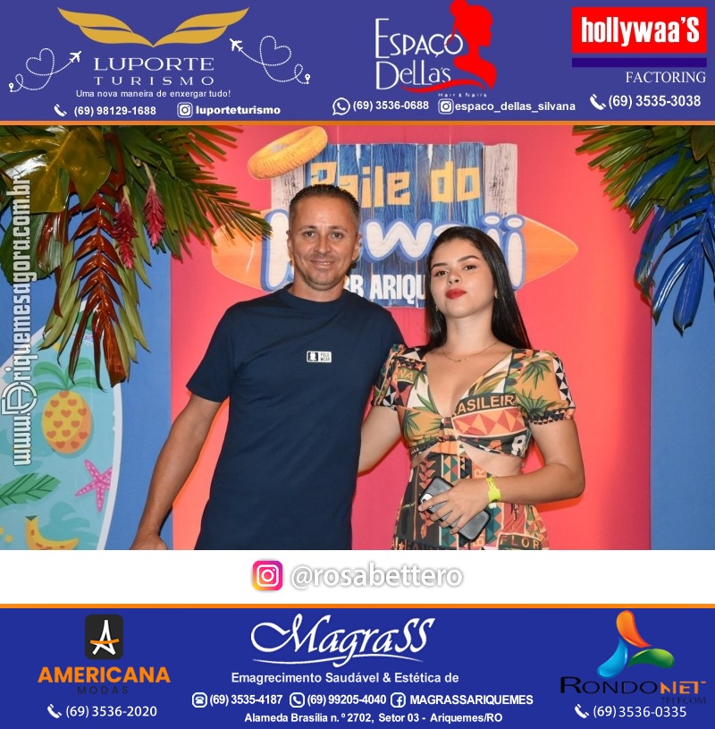 BAILE DO HAWAII em Ritmo Tropical na AABB em Ariquemes Rondônia