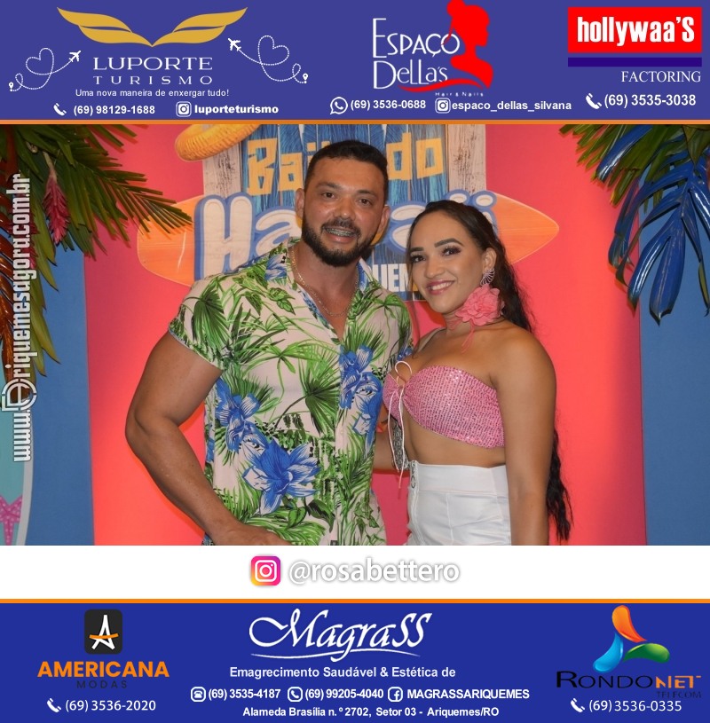 BAILE DO HAWAII em Ritmo Tropical na AABB em Ariquemes Rondônia