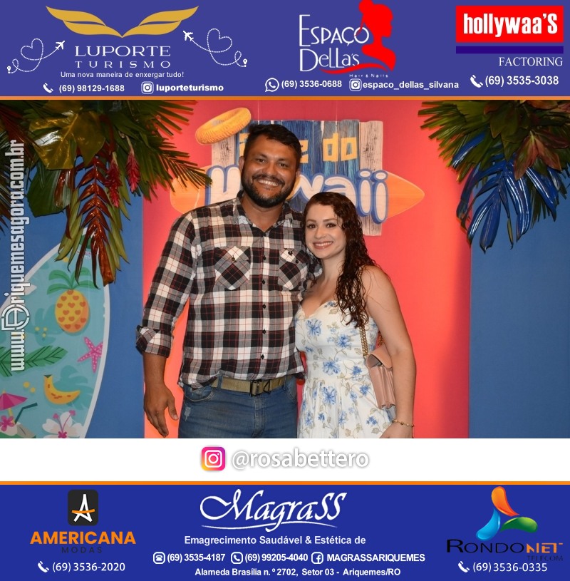 BAILE DO HAWAII em Ritmo Tropical na AABB em Ariquemes Rondônia