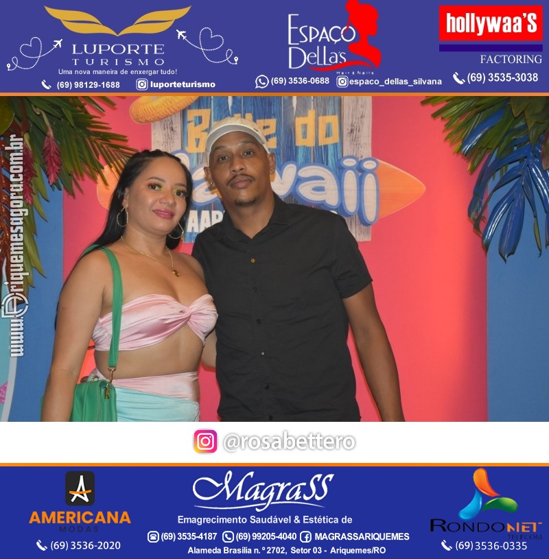 BAILE DO HAWAII em Ritmo Tropical na AABB em Ariquemes Rondônia