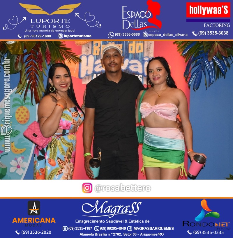 BAILE DO HAWAII em Ritmo Tropical na AABB em Ariquemes Rondônia
