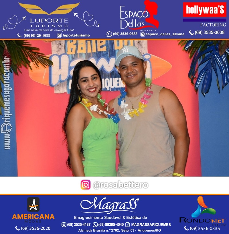 BAILE DO HAWAII em Ritmo Tropical na AABB em Ariquemes Rondônia