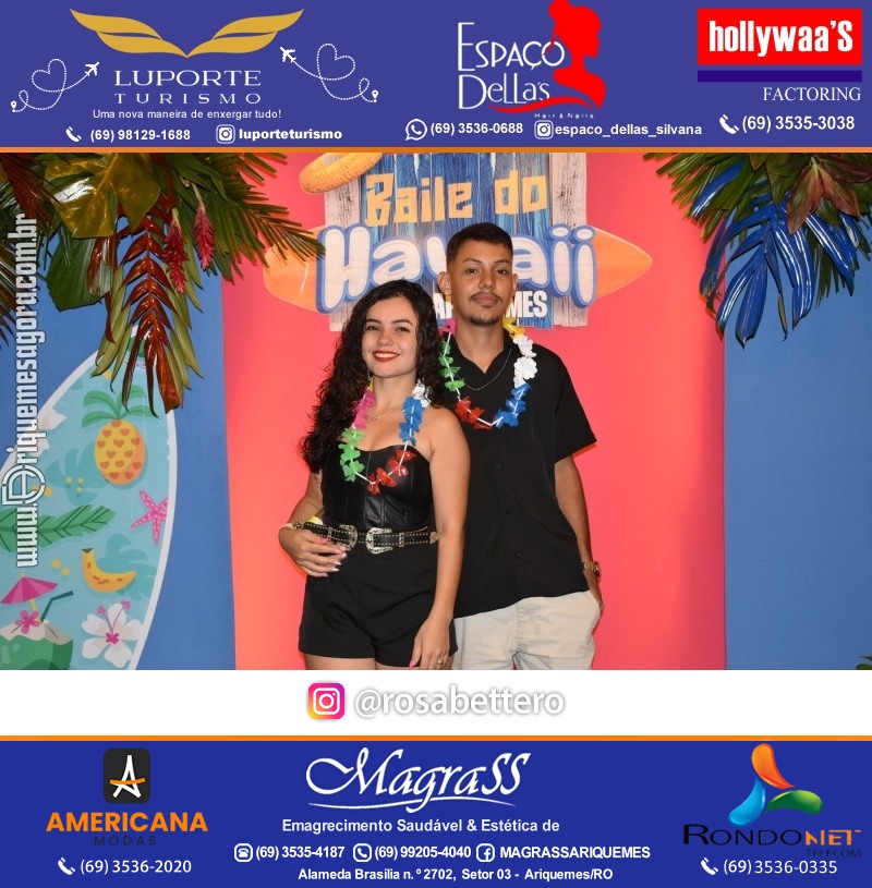 BAILE DO HAWAII em Ritmo Tropical na AABB em Ariquemes Rondônia