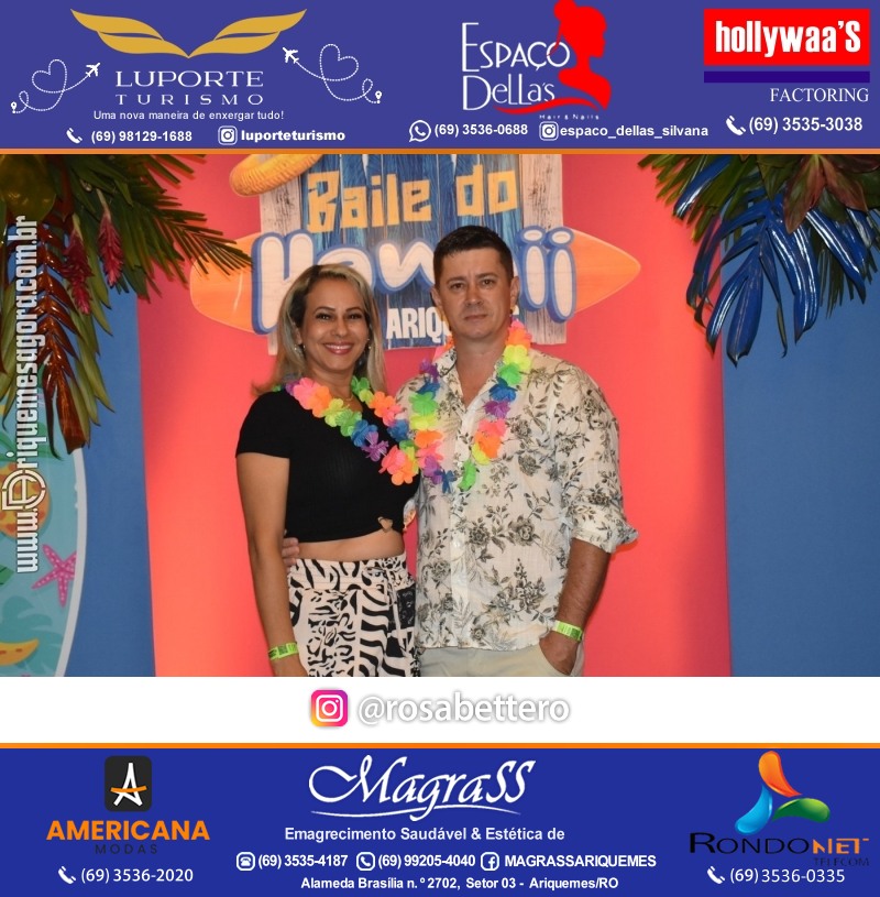BAILE DO HAWAII em Ritmo Tropical na AABB em Ariquemes Rondônia