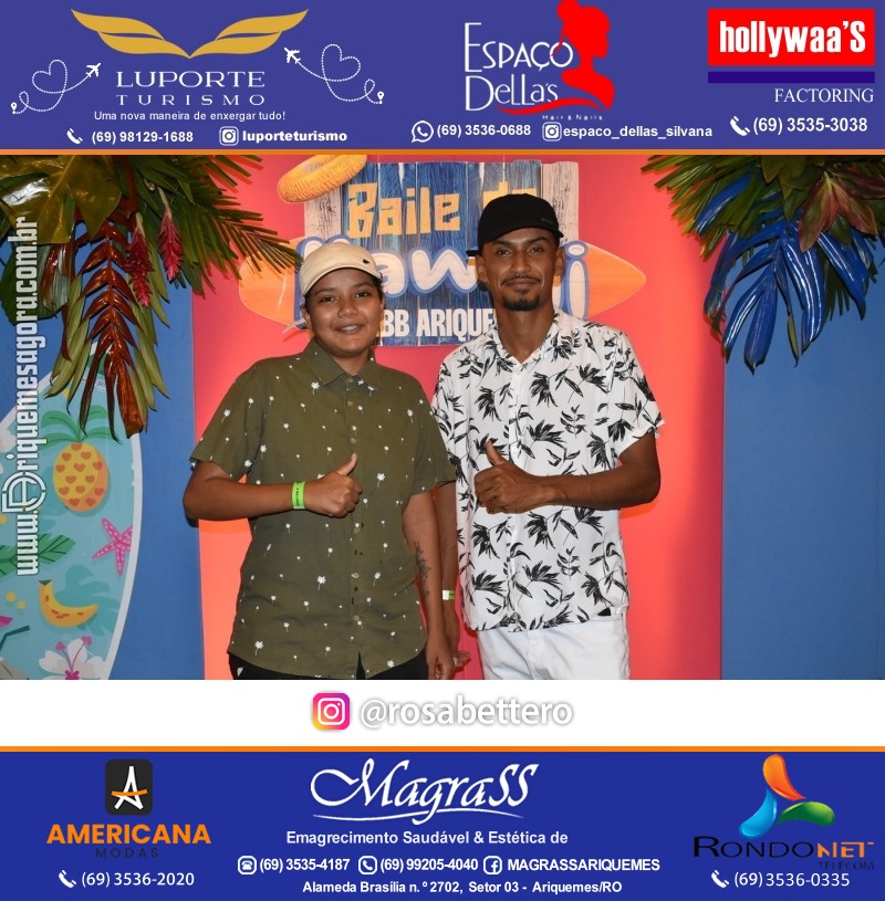 BAILE DO HAWAII em Ritmo Tropical na AABB em Ariquemes Rondônia