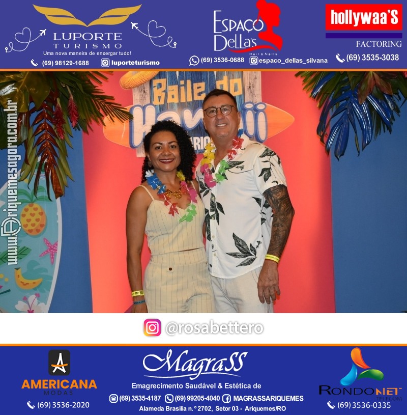 BAILE DO HAWAII em Ritmo Tropical na AABB em Ariquemes Rondônia