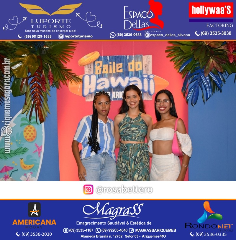 BAILE DO HAWAII em Ritmo Tropical na AABB em Ariquemes Rondônia