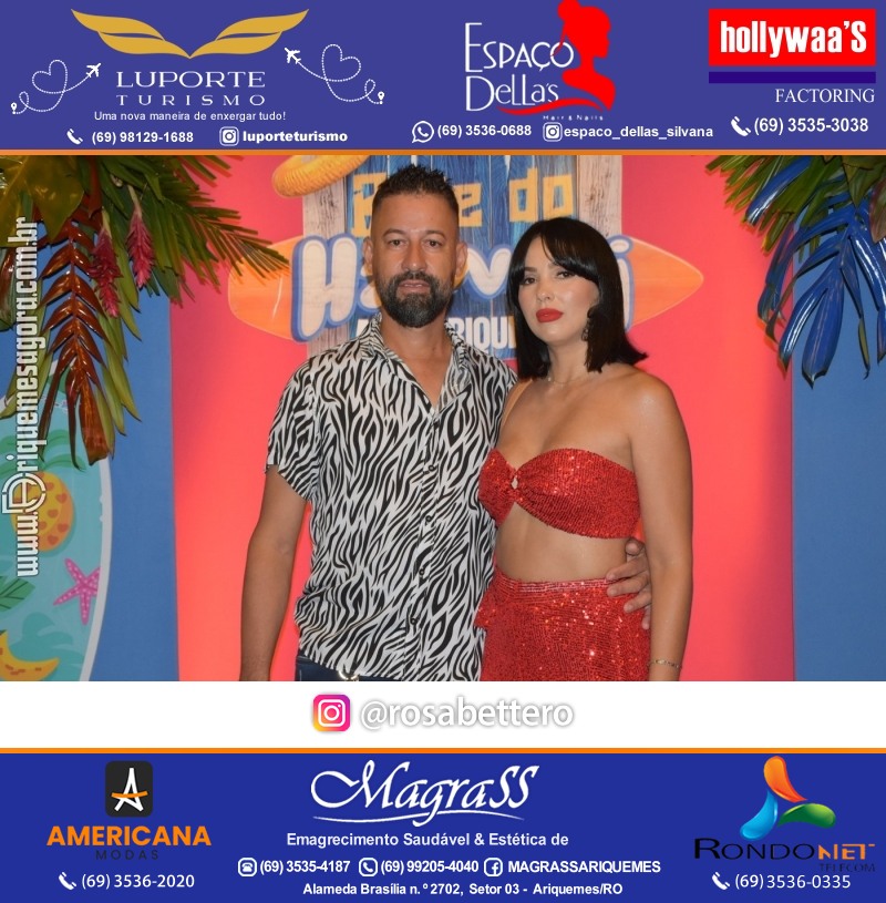 BAILE DO HAWAII em Ritmo Tropical na AABB em Ariquemes Rondônia