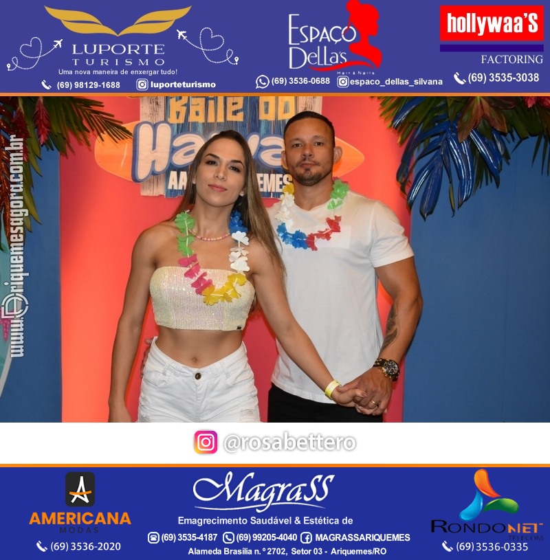 BAILE DO HAWAII em Ritmo Tropical na AABB em Ariquemes Rondônia
