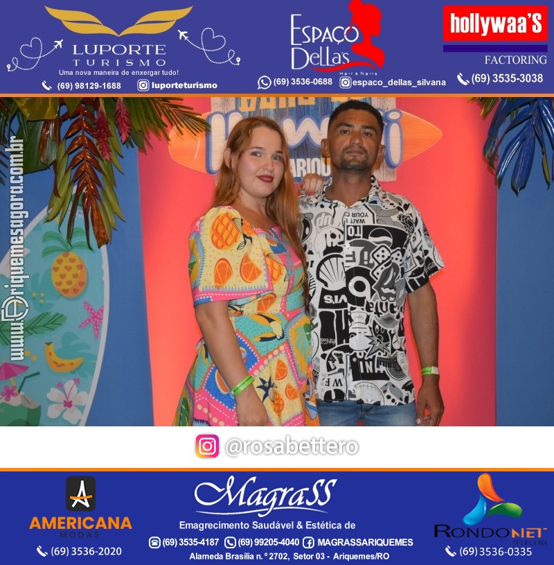 BAILE DO HAWAII em Ritmo Tropical na AABB em Ariquemes Rondônia