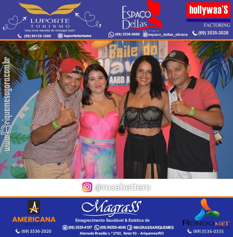 BAILE DO HAWAII em Ritmo Tropical na AABB em Ariquemes Rondônia
