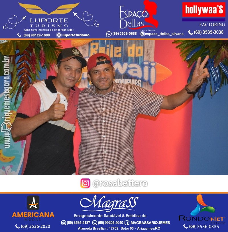 BAILE DO HAWAII em Ritmo Tropical na AABB em Ariquemes Rondônia