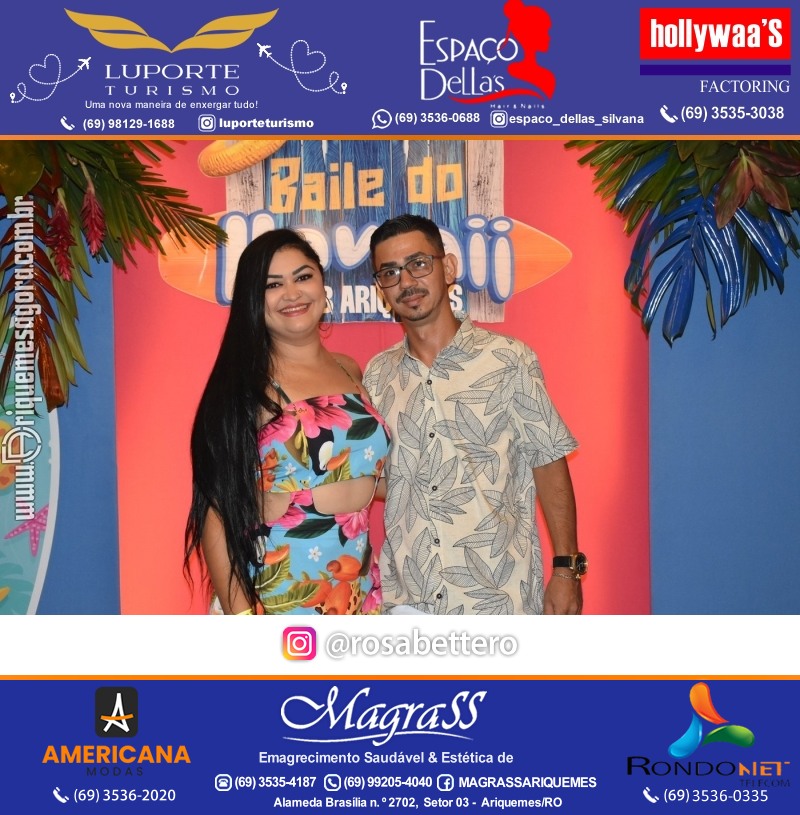 BAILE DO HAWAII em Ritmo Tropical na AABB em Ariquemes Rondônia