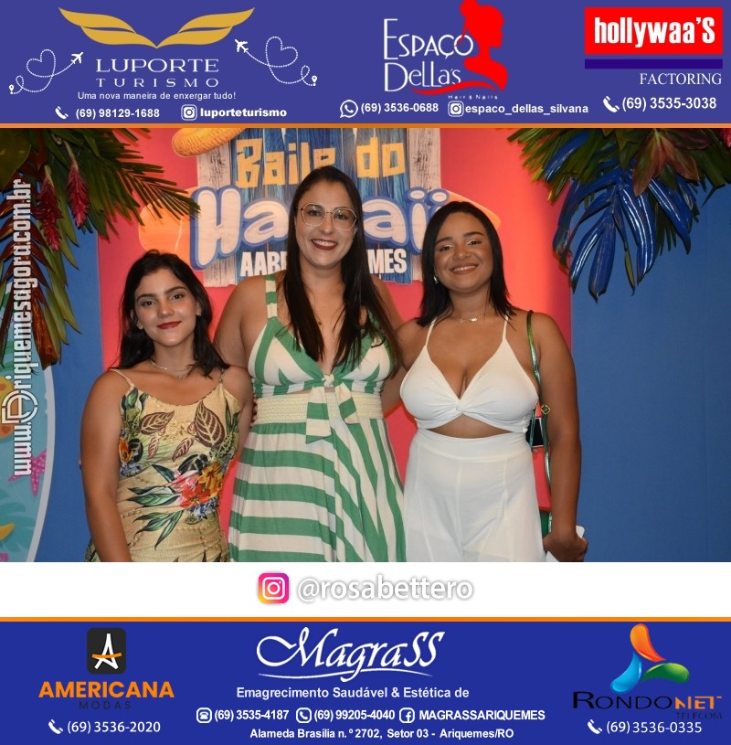BAILE DO HAWAII em Ritmo Tropical na AABB em Ariquemes Rondônia