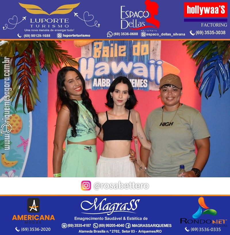 BAILE DO HAWAII em Ritmo Tropical na AABB em Ariquemes Rondônia