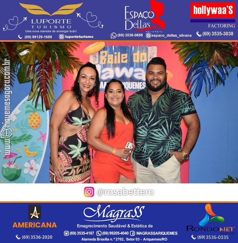 BAILE DO HAWAII em Ritmo Tropical na AABB em Ariquemes Rondônia