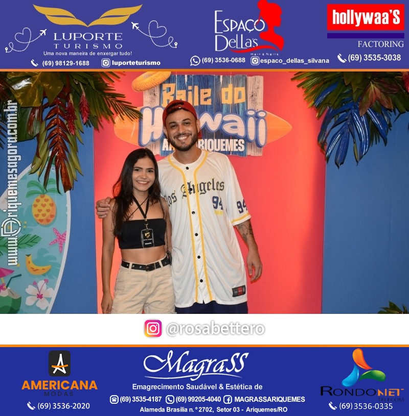 BAILE DO HAWAII em Ritmo Tropical na AABB em Ariquemes Rondônia