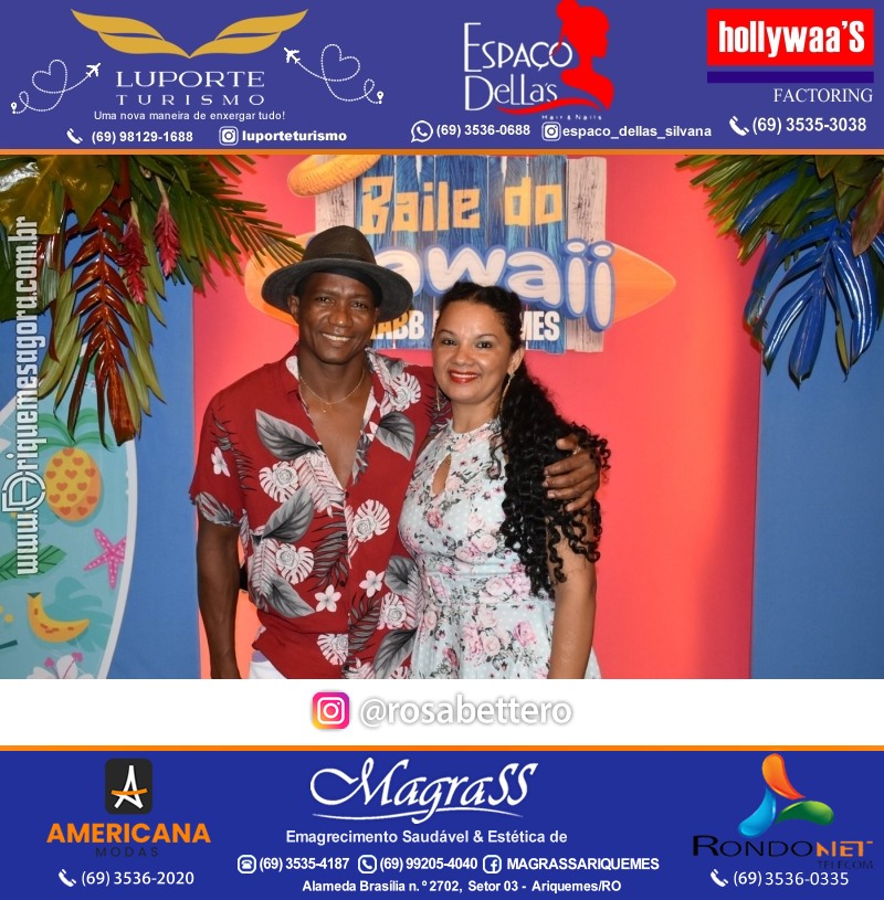 BAILE DO HAWAII em Ritmo Tropical na AABB em Ariquemes Rondônia