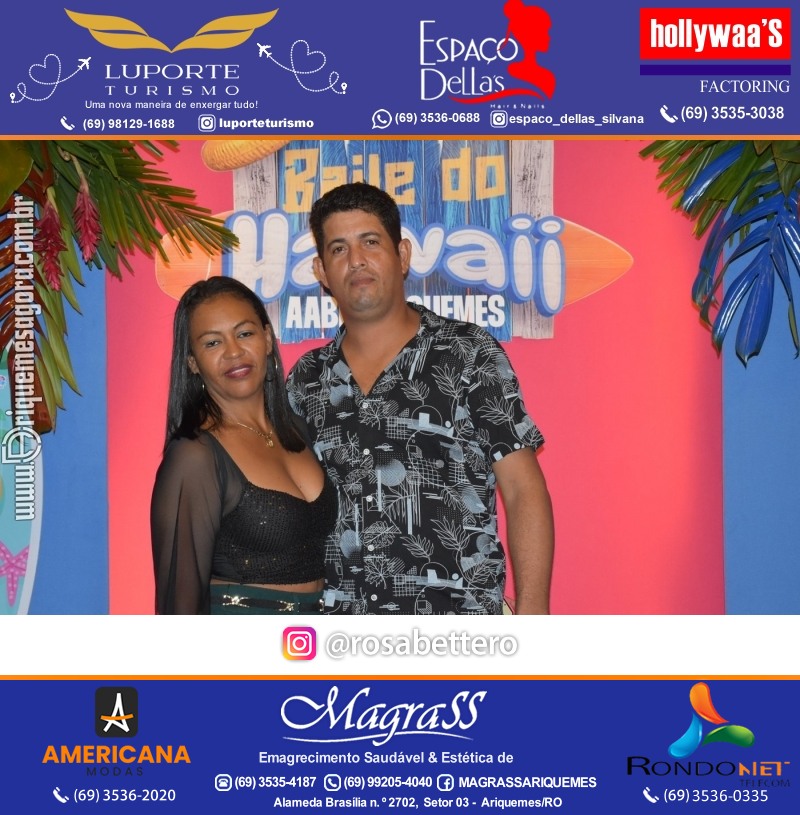 BAILE DO HAWAII em Ritmo Tropical na AABB em Ariquemes Rondônia