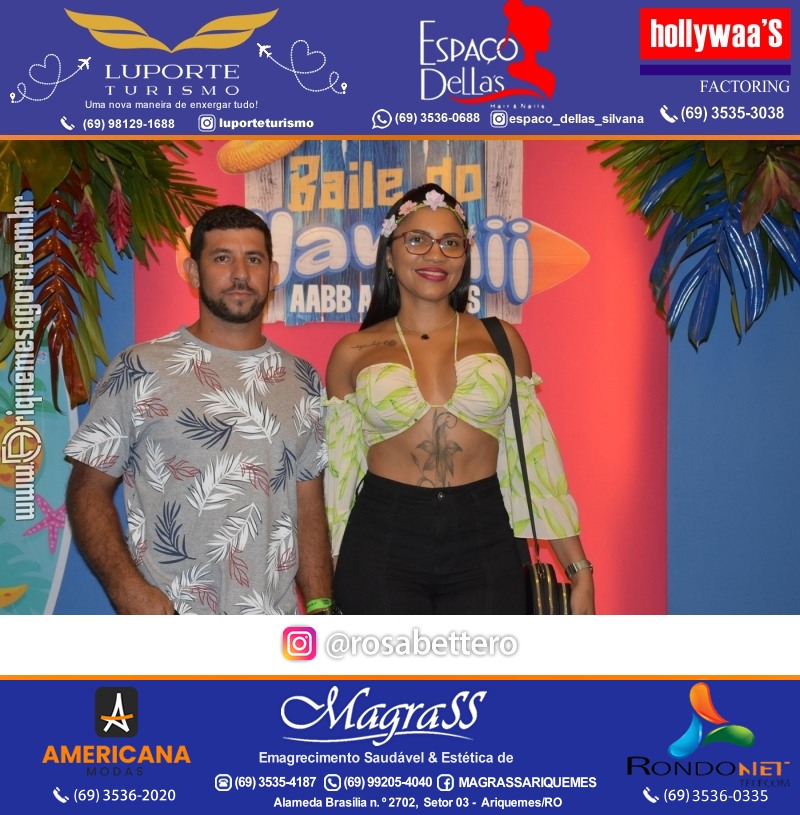 BAILE DO HAWAII em Ritmo Tropical na AABB em Ariquemes Rondônia