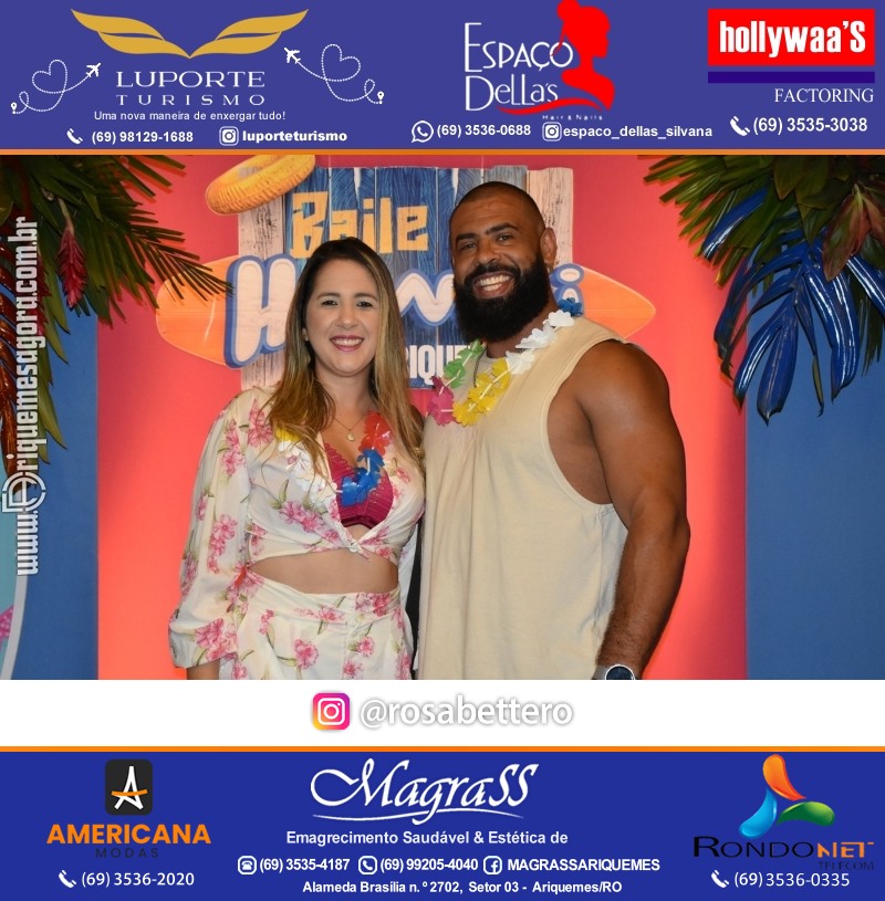 BAILE DO HAWAII em Ritmo Tropical na AABB em Ariquemes Rondônia