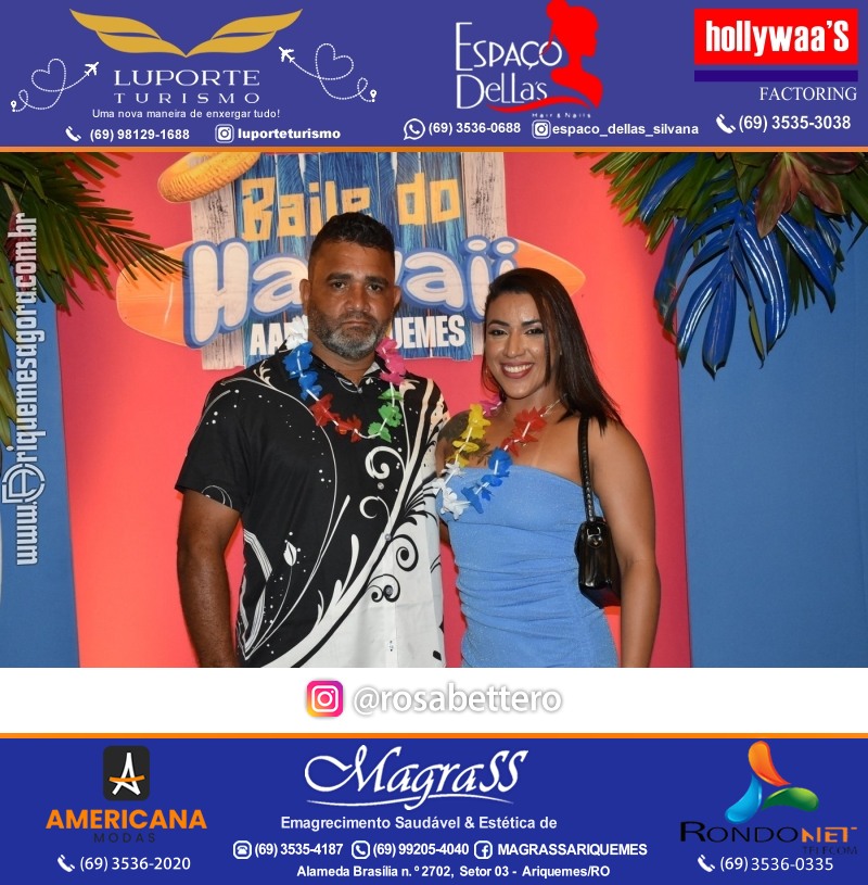 BAILE DO HAWAII em Ritmo Tropical na AABB em Ariquemes Rondônia