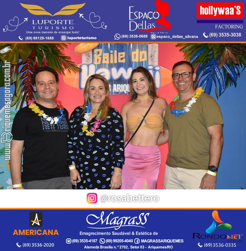 BAILE DO HAWAII em Ritmo Tropical na AABB em Ariquemes Rondônia