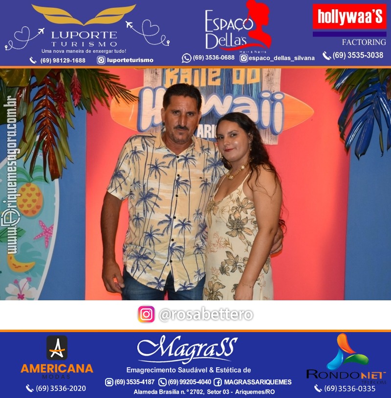BAILE DO HAWAII em Ritmo Tropical na AABB em Ariquemes Rondônia