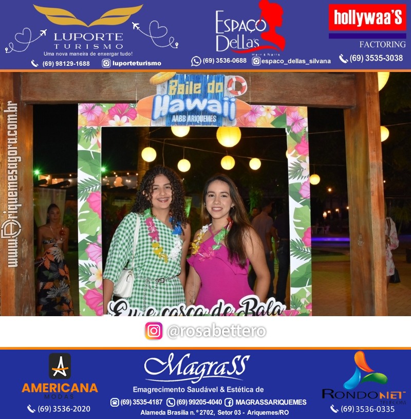 BAILE DO HAWAII em Ritmo Tropical na AABB em Ariquemes Rondônia