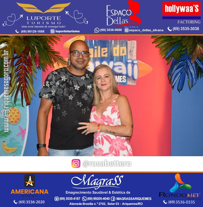 BAILE DO HAWAII em Ritmo Tropical na AABB em Ariquemes Rondônia