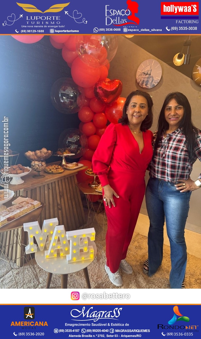 Coffee Break Especial de DIA DAS MÃES com sorteio de uma mala na Luporte Turismo em Ariquemes