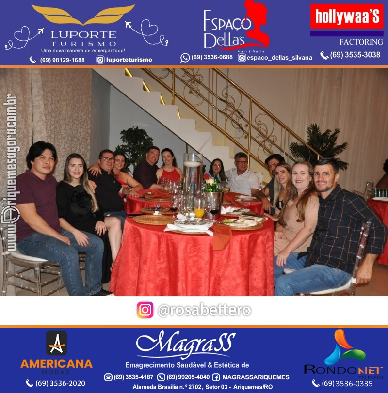 JANTAR DOS NAMORADOS no Espaço Celebrare Eventos em Ariquemes
