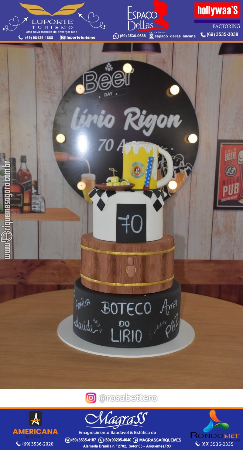 Aniversário 70 anos de Lírio Rigon em Ariquemes