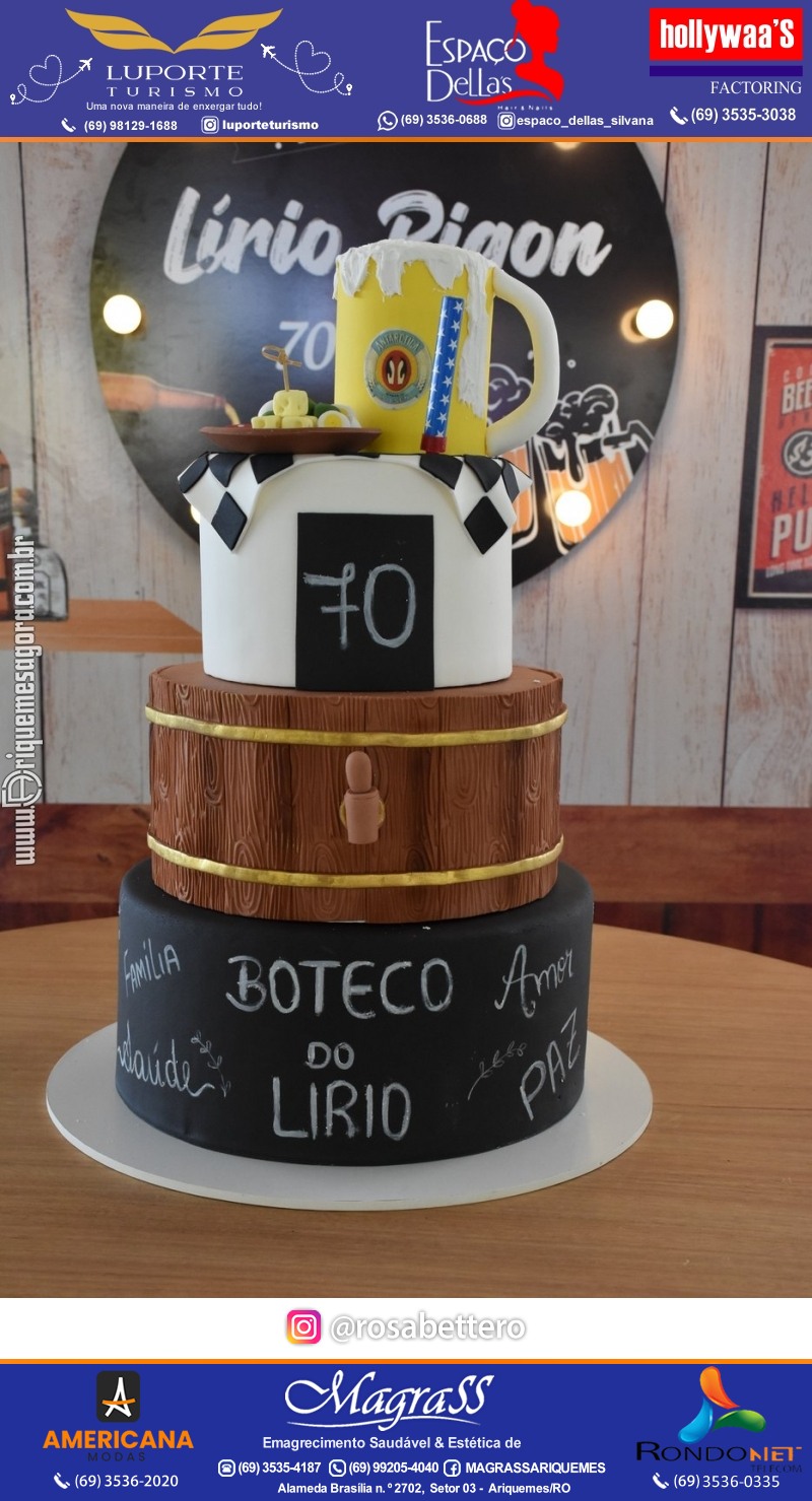 Aniversário 70 anos de Lírio Rigon em Ariquemes