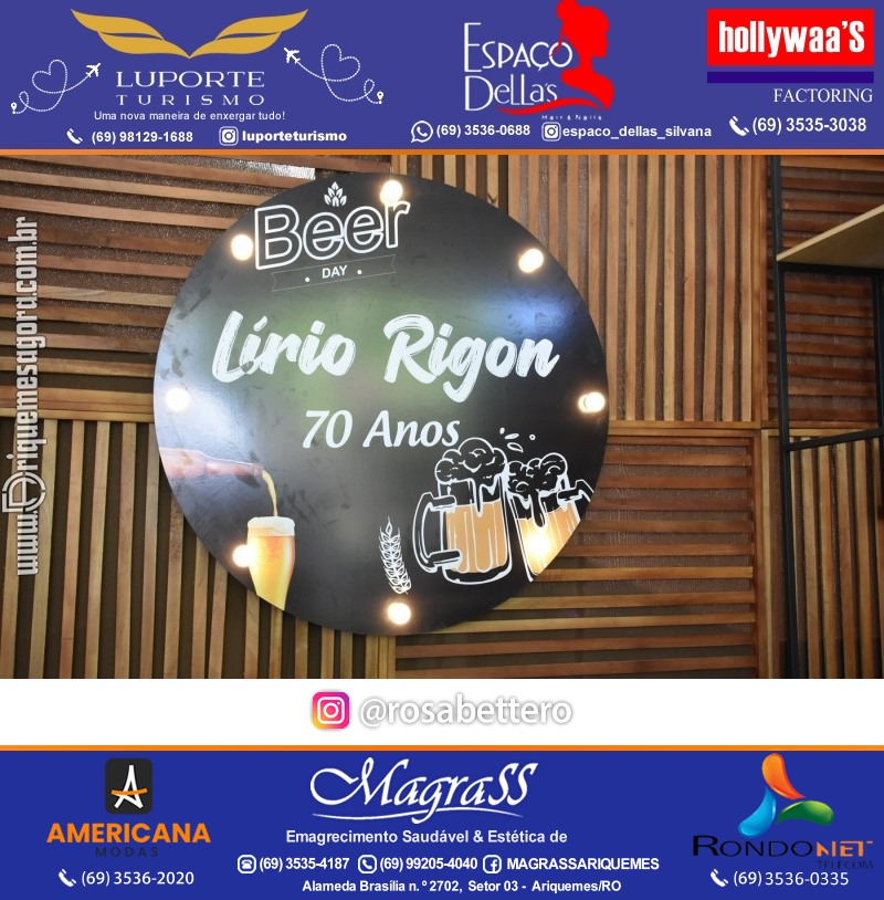 Aniversário 70 anos de Lírio Rigon em Ariquemes
