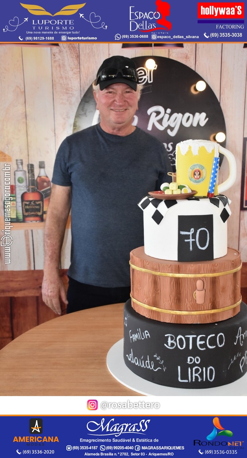 Aniversário 70 anos de Lírio Rigon em Ariquemes