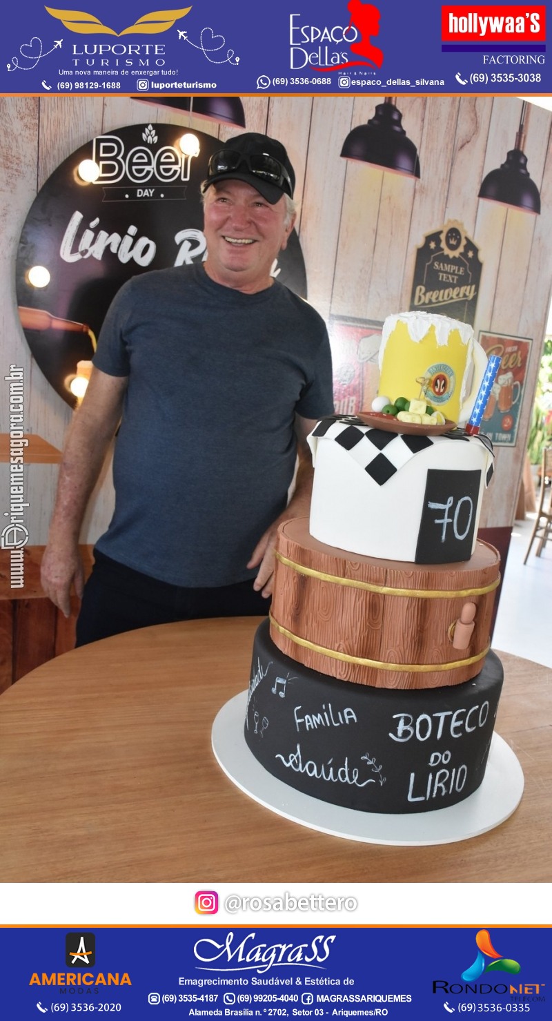 Aniversário 70 anos de Lírio Rigon em Ariquemes